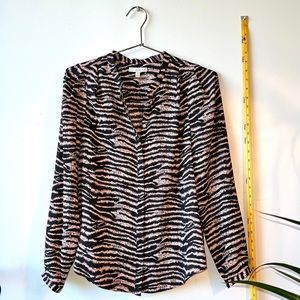 Joie New Kayva Zebra Print Blouse from Saks Size Small
